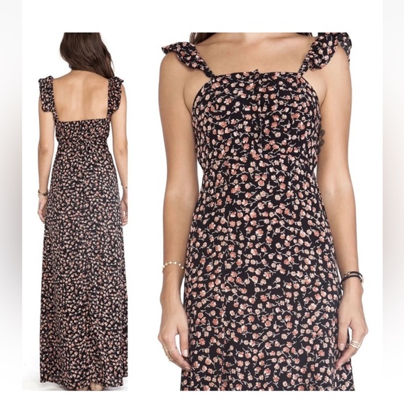 FLYNN SKYE Bardot Floral Maxi Dress Size 1 - Picture 4 of 9